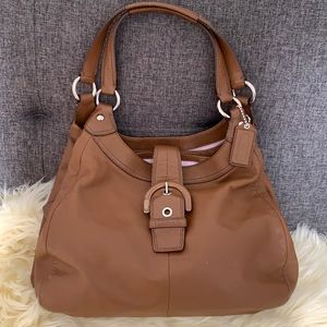 COACH Tan Leather Shoulder Bag